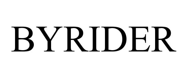 Trademark Logo BYRIDER