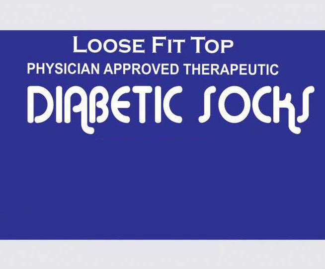  LOOSE FIT TOP PHYSICIAN APPROVED THERAPEUTIC DIABETIC SOCKS