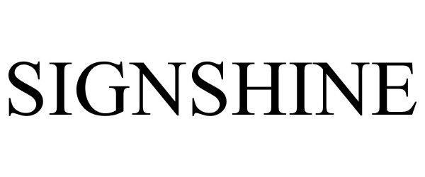 Trademark Logo SIGNSHINE