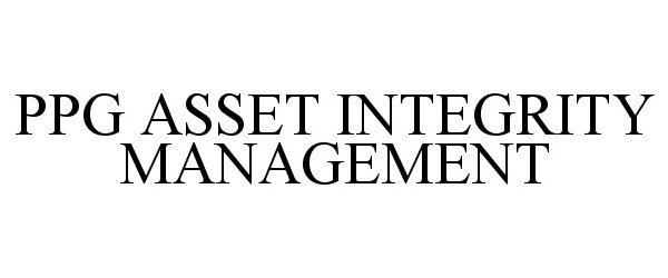  PPG ASSET INTEGRITY MANAGEMENT