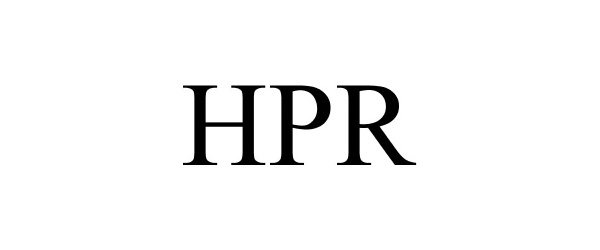 Trademark Logo HPR