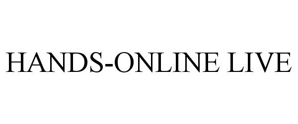 Trademark Logo HANDS-ONLINE LIVE