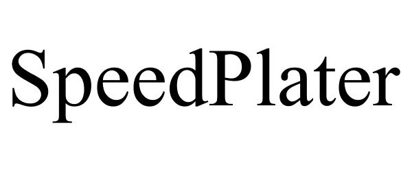 Trademark Logo SPEEDPLATER
