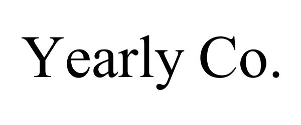 Trademark Logo YEARLY CO.