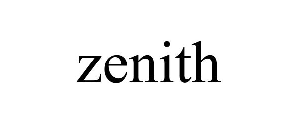 Trademark Logo ZENITH