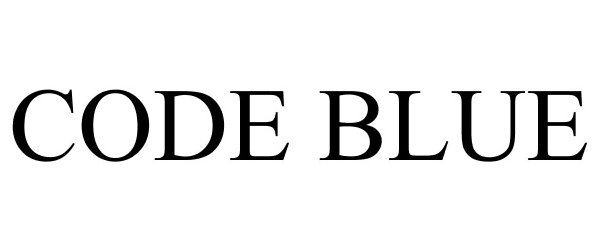 Trademark Logo CODE BLUE