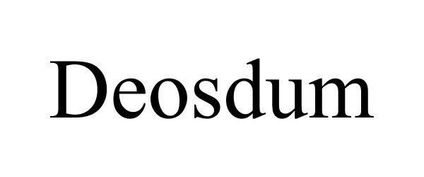 Trademark Logo DEOSDUM