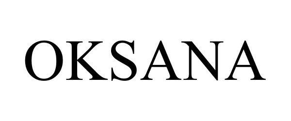 Trademark Logo OKSANA
