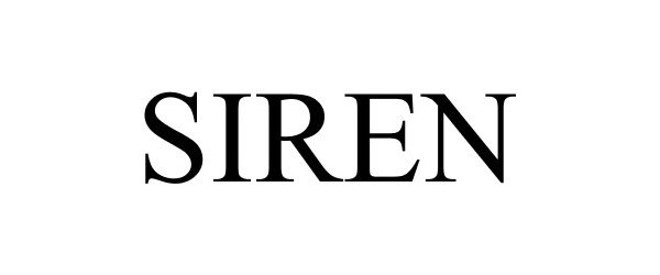 Trademark Logo SIREN