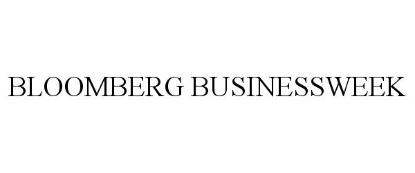 Trademark Logo BLOOMBERG BUSINESSWEEK