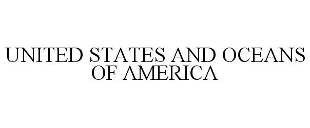 UNITED STATES AND OCEANS OF AMERICA