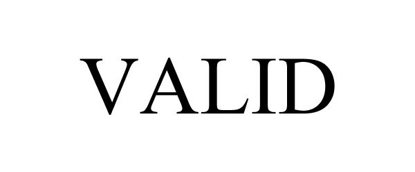 Trademark Logo VALID