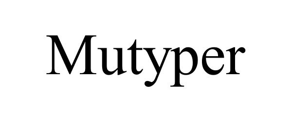 Trademark Logo MUTYPER