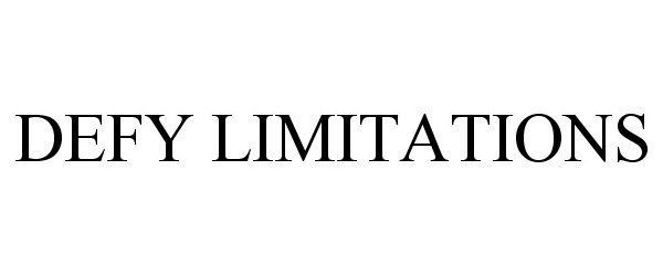 Trademark Logo DEFY LIMITATIONS