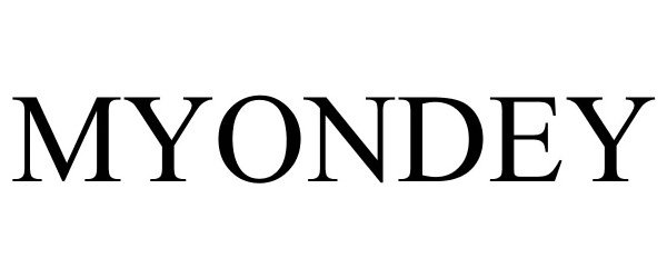 Trademark Logo MYONDEY