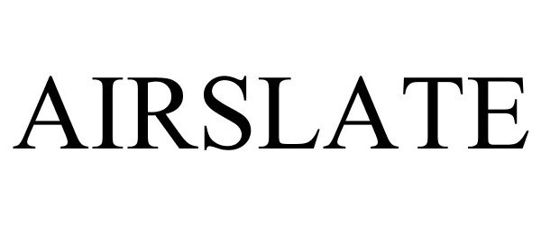 Trademark Logo AIRSLATE