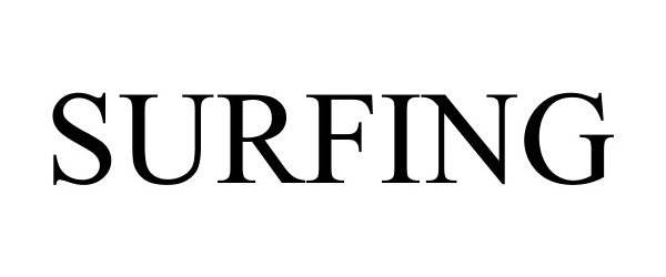 Trademark Logo SURFING