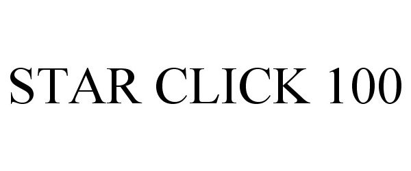 Trademark Logo STAR CLICK 100