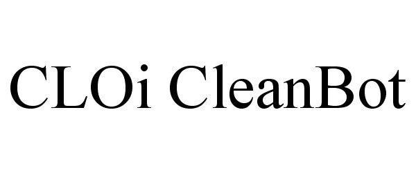 Trademark Logo CLOI CLEANBOT