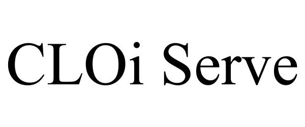 Trademark Logo CLOI SERVE