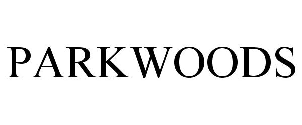 Trademark Logo PARKWOODS