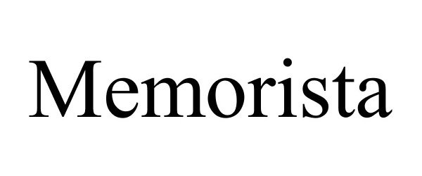 Trademark Logo MEMORISTA