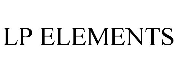 Trademark Logo LP ELEMENTS