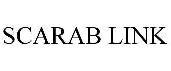 Trademark Logo SCARAB LINK