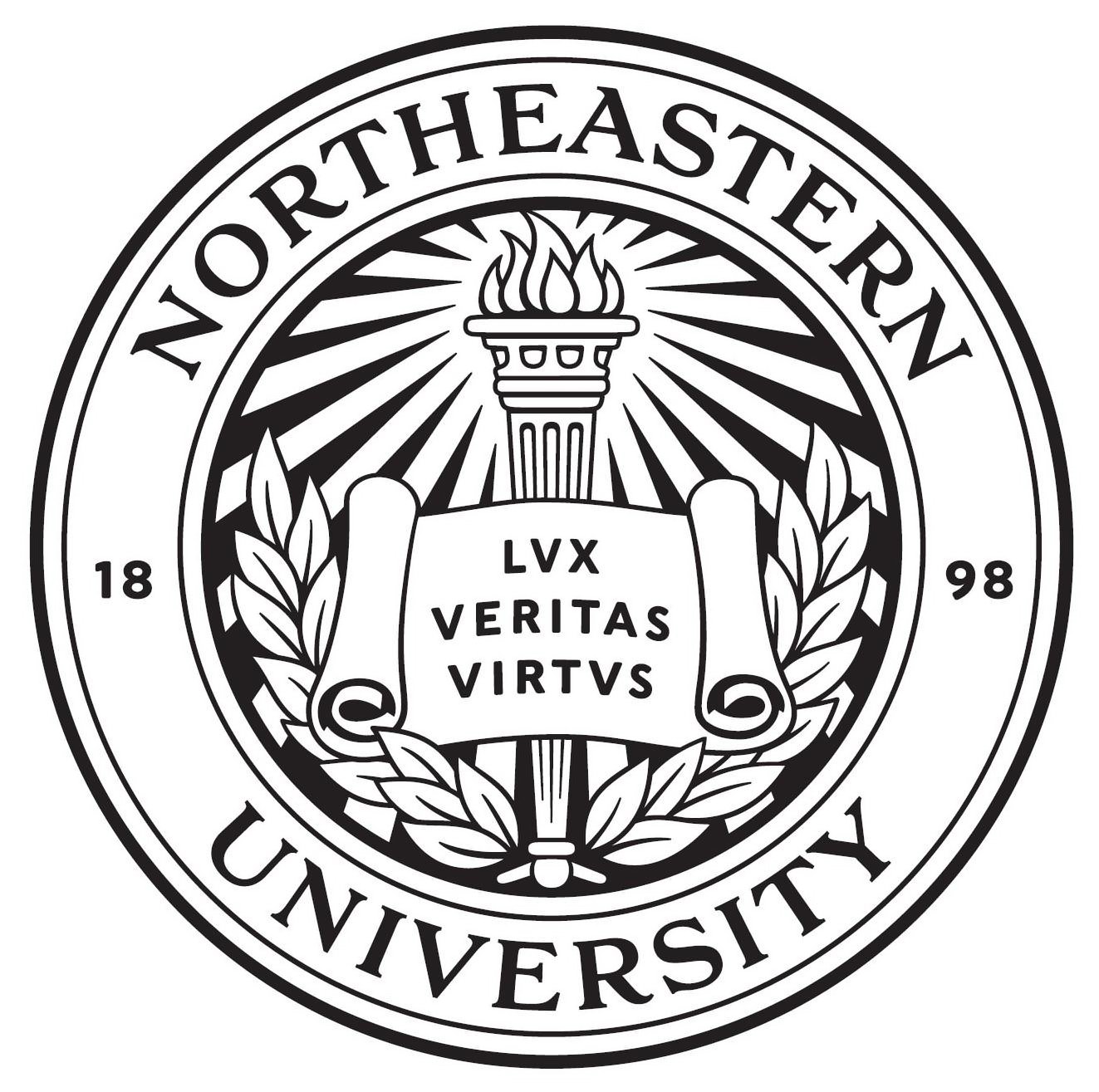 Trademark Logo NORTHEASTERN UNIVERSITY 1898 LVX VERITAS VIRTVS