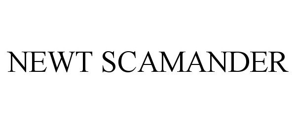 Trademark Logo NEWT SCAMANDER