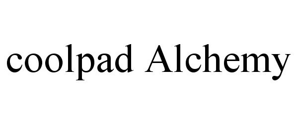 Trademark Logo COOLPAD ALCHEMY