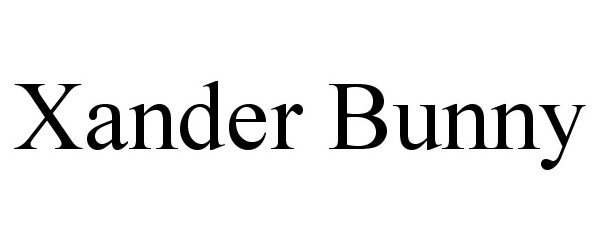 Trademark Logo XANDER BUNNY