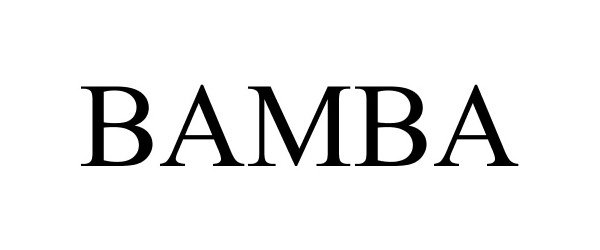 Trademark Logo BAMBA