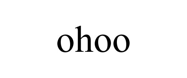 Trademark Logo OHOO
