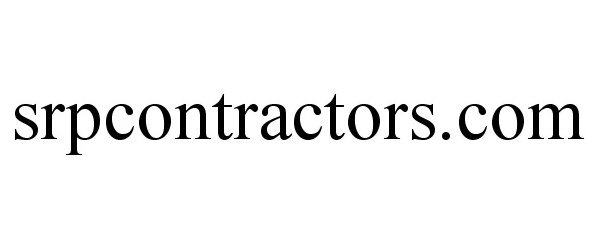 Trademark Logo SRPCONTRACTORS.COM
