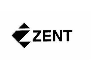 Trademark Logo ZENT