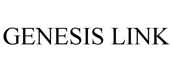 Trademark Logo GENESIS LINK
