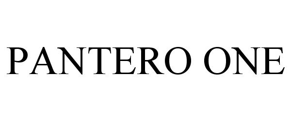 Trademark Logo PANTERO ONE