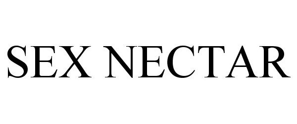 Trademark Logo SEX NECTAR
