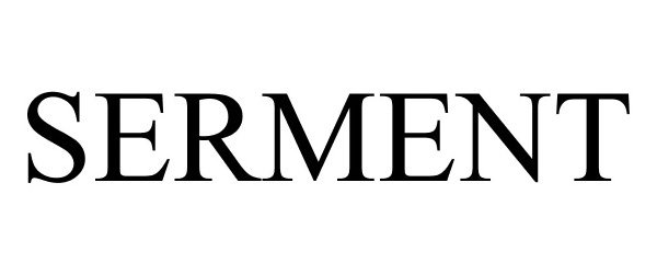 Trademark Logo SERMENT