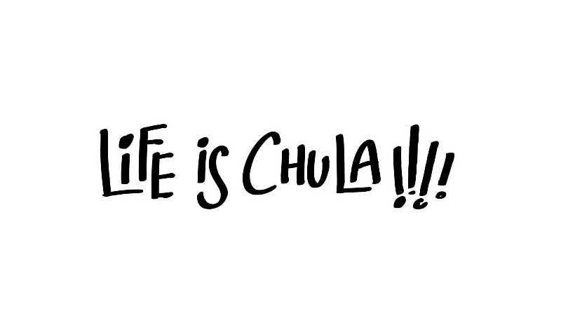 Trademark Logo LIFE IS CHULA !!!!