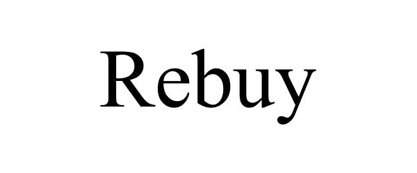 Trademark Logo REBUY