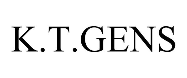 Trademark Logo K.T.GENS