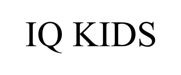 Trademark Logo IQ KIDS