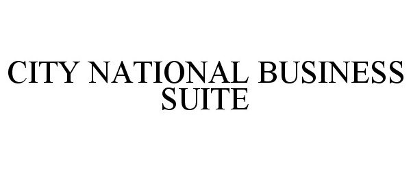  CITY NATIONAL BUSINESS SUITE