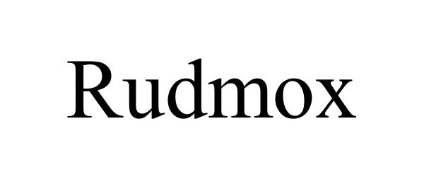 Trademark Logo RUDMOX