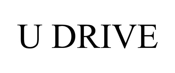 Trademark Logo U DRIVE