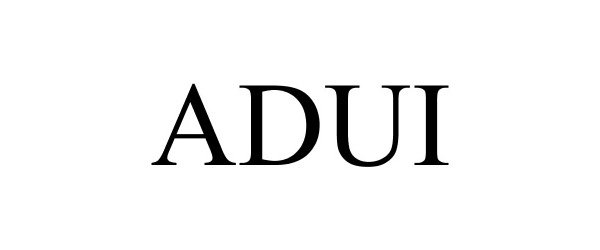 Trademark Logo ADUI