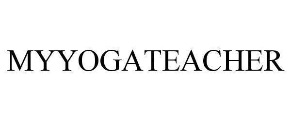 Trademark Logo MYYOGATEACHER