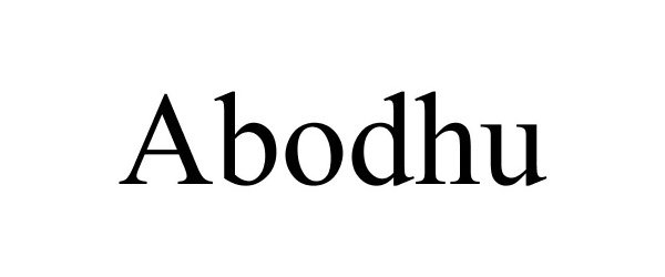 Trademark Logo ABODHU
